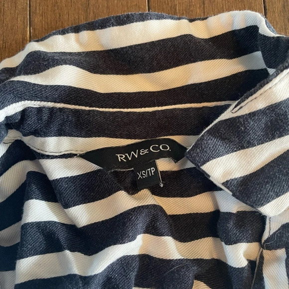 RW&CO pinstriped cotton dress XS - Picture 4 of 5